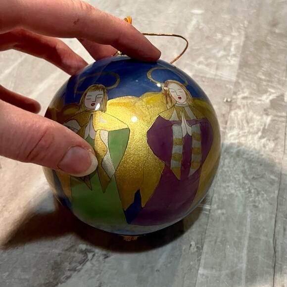 Pier 1 Li Bien 2000 glass angel ornament: NWT - Picture 4 of 9